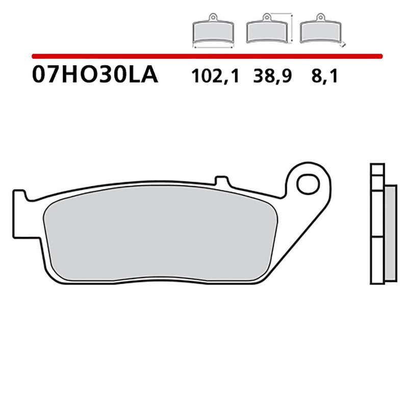 BREMBO KIT PASTIGLIE FRENO ANT. MONTA SU TRIUMPH BONNEVILLE 800 01-06-07HO30LA