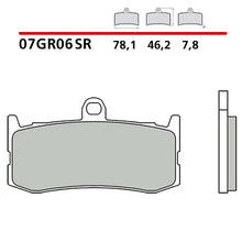 BREMBO KIT PASTIGLIE FRENO ANT. MONTA SU TRIUMPH DAYTONA 675/ABS 09-12-07GR06SR
