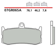 BREMBO KIT PASTIGLIE FRENO ANT. MONTA SU TRIUMPH DAYTONA 675/ABS 13-17-07GR06SA