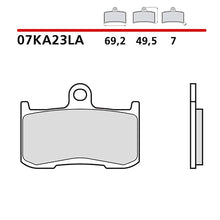 BREMBO KIT PASTIGLIE FRENO ANT. MONTA SU TRIUMPH SPEED TRIPLE 1050 05-06-07KA23LA