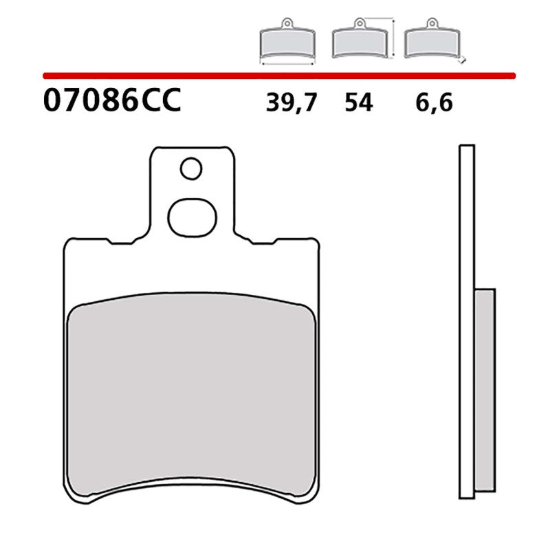 BREMBO KIT PASTIGLIE FRENO ANT. MONTA SU YAMAHA AEROX 50 14-20-07086