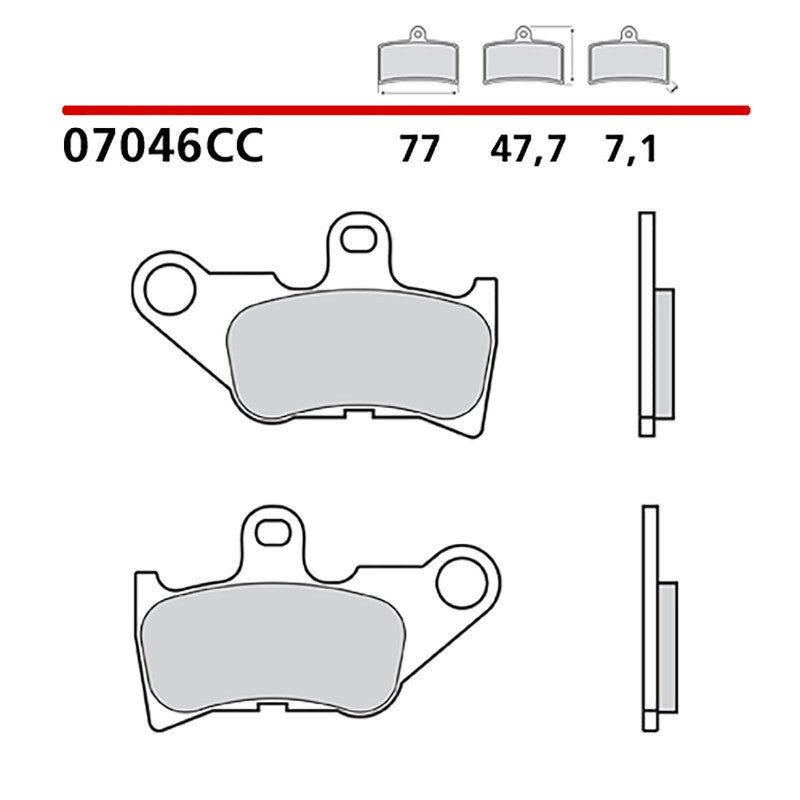 BREMBO KIT PASTIGLIE FRENO ANT. MONTA SU YAMAHA JOG 50 00-02-07046