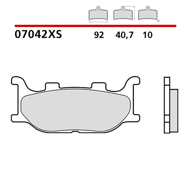 BREMBO KIT PASTIGLIE FRENO ANT. MONTA SU YAMAHA MAJESTY 250 00-03-07042XS