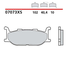 BREMBO KIT PASTIGLIE FRENO ANT. MONTA SU YAMAHA MAJESTY 400 04-04-07073XS