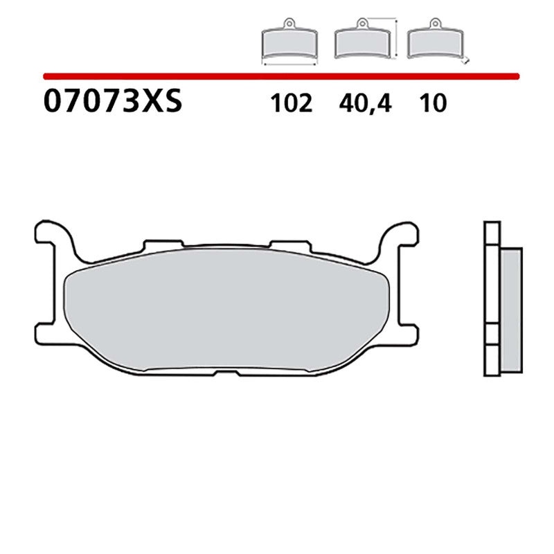 BREMBO KIT PASTIGLIE FRENO ANT. MONTA SU YAMAHA T-MAX 500 01-03-07073XS