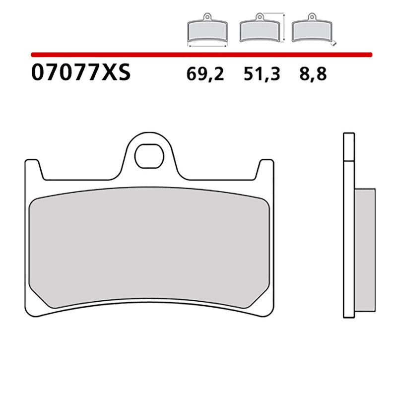 BREMBO KIT PASTIGLIE FRENO ANT. MONTA SU YAMAHA T-MAX ABS 560 20-21-07077XS
