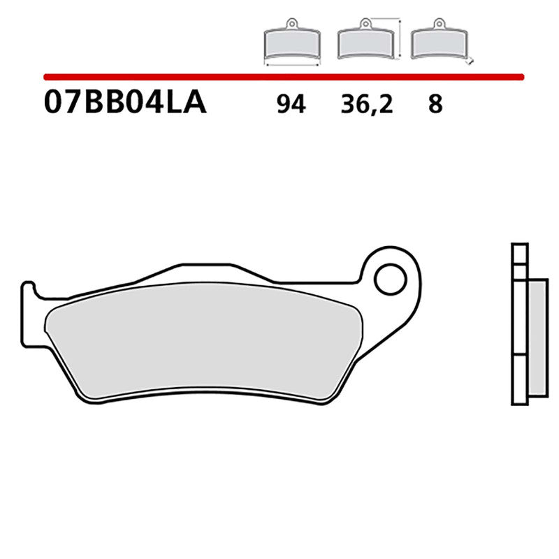 BREMBO KIT PASTIGLIE FRENO ANT. MONTA SU YAMAHA TENERE WORLD RAID 700 22-07BB04LA
