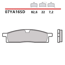 BREMBO KIT PASTIGLIE FRENO ANT. MONTA SU YAMAHA TT-R LWE 125 03-14-07YA16SD