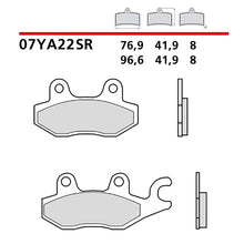 BREMBO KIT PASTIGLIE FRENO ANT. MONTA SU YAMAHA TZR 50 00-02-07YA22SR
