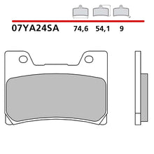 BREMBO KIT PASTIGLIE FRENO ANT. MONTA SU YAMAHA V-MAX 1200 93-02-07YA24SA