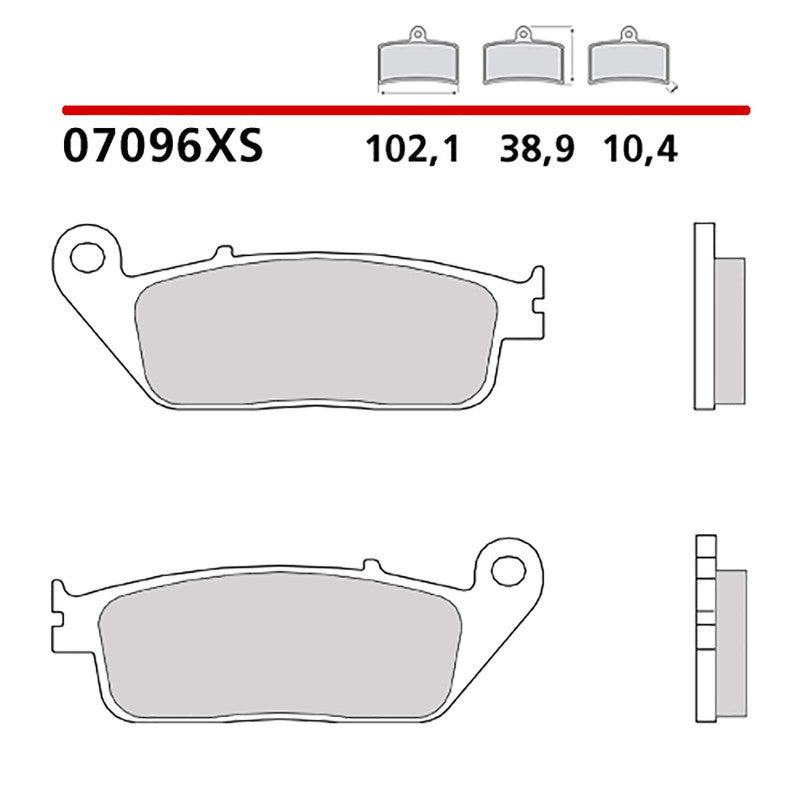 BREMBO KIT PASTIGLIE FRENO ANT. MONTA SU YAMAHA X-MAX 250 14-16-07096XS