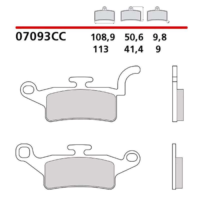 BREMBO KIT PASTIGLIE FRENO ANT. MONTA SU YAMAHA XENTER 150i 12-16-07093