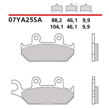 BREMBO KIT PASTIGLIE FRENO ANT. MONTA SU YAMAHA XT E 600 90-03-07YA25SA
