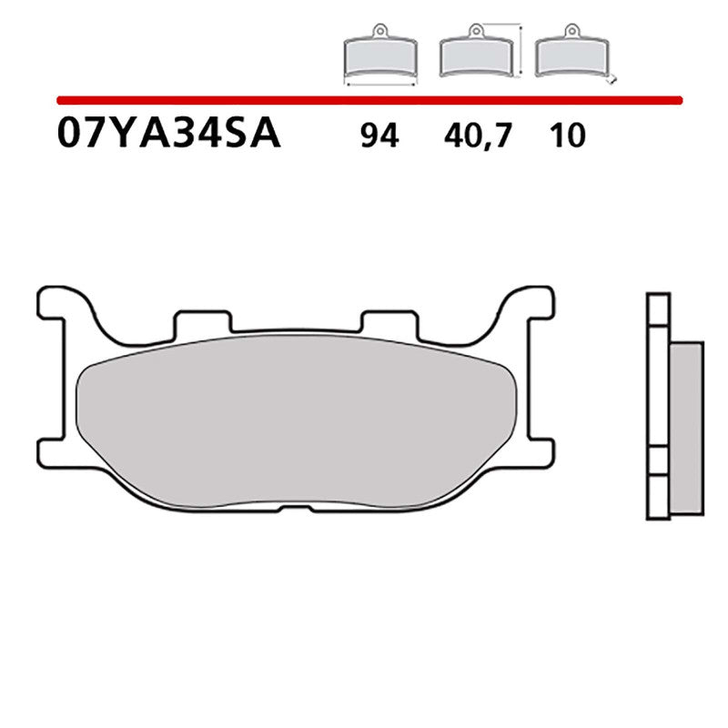BREMBO KIT PASTIGLIE FRENO ANT. MONTA SU YAMAHA XV VIRAGO 125 97-00-07YA34SA