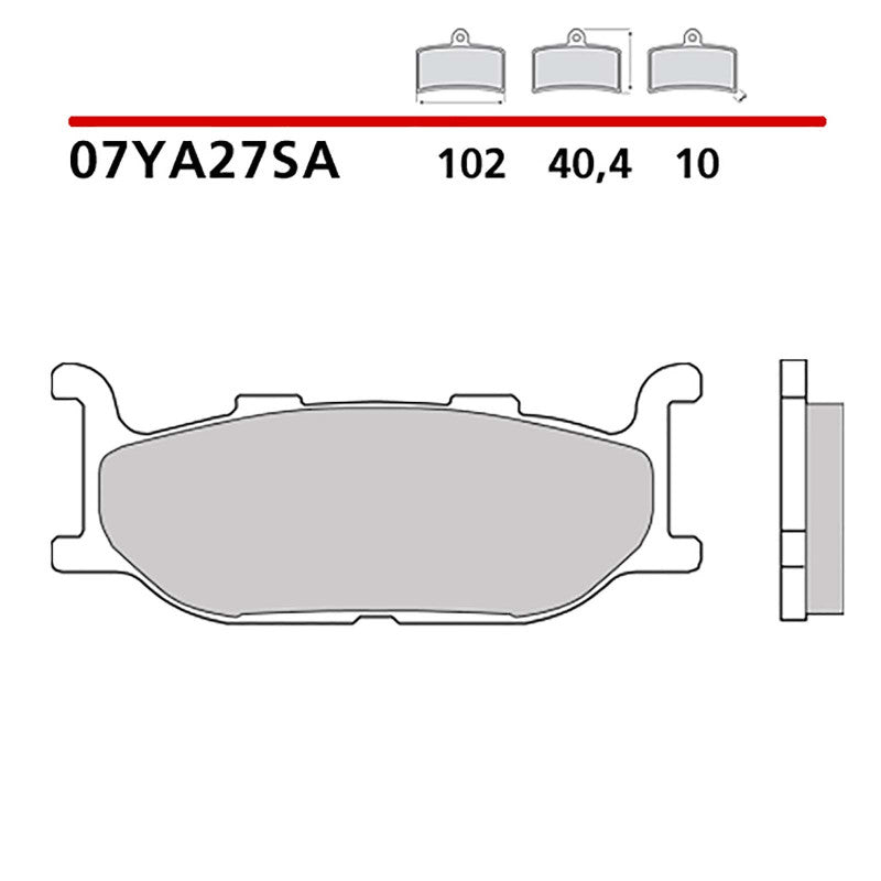 BREMBO KIT PASTIGLIE FRENO ANT. MONTA SU YAMAHA XVS CU MIDNIGHT STAR 14-16-07YA27SA