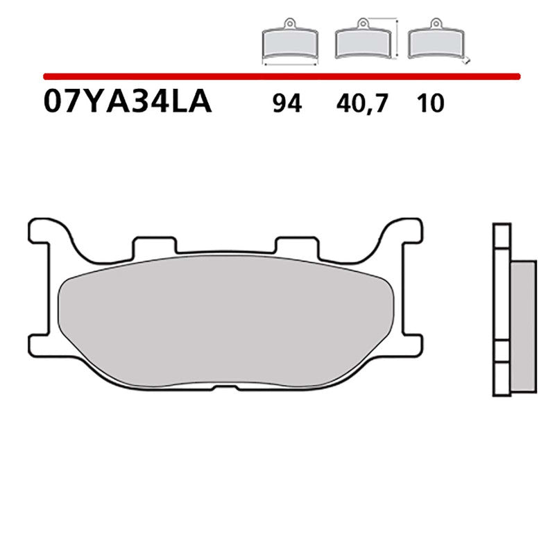 BREMBO KIT PASTIGLIE FRENO ANT. MONTA SU YAMAHA XVS DRAGSTAR 125 00-05-07YA34LA