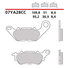 BREMBO KIT PASTIGLIE FRENO ANT. MONTA SU YAMAHA YBR ED 125 07-13-07YA28CC