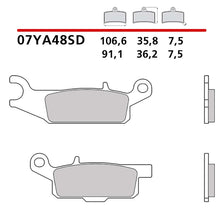 BREMBO KIT PASTIGLIE FRENO ANT. MONTA SU YAMAHA YFM FWA GRIZZLY 700 16-17-07YA48SD