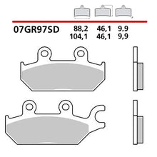 BREMBO KIT PASTIGLIE FRENO ANT. MONTA SU YAMAHA YXM VIKING EPS SPECIAL E 700 19-07GR97SD