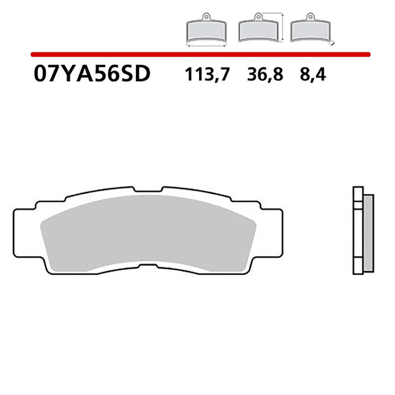 BREMBO KIT PASTIGLIE FRENO ANT. MONTA SU YAMAHA YXZ EPS SPECIAL 1000 20-20-07YA56SD