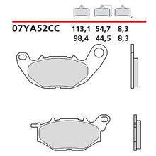 BREMBO KIT PASTIGLIE FRENO ANT. MONTA SU YAMAHA YZF R25 250 15-18-07YA52CC