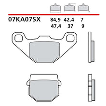 BREMBO KIT PASTIGLIE FRENO POST. MONTA SU APRILIA SX E5 125 21-21-COD.07KA07SX