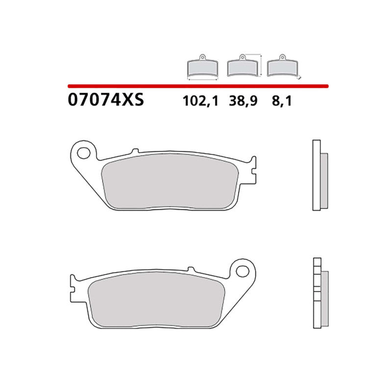 BREMBO KIT PASTIGLIE FRENO POST. MONTA SU BMW C 650 GT 650 16-20-COD.07074XS