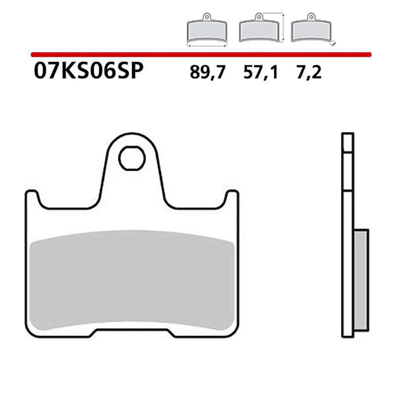 BREMBO KIT PASTIGLIE FRENO POST. MONTA SU BMW M 1000 RR 1000 21-21-COD.07KS06SP