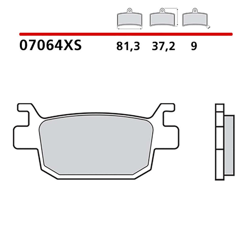 BREMBO KIT PASTIGLIE FRENO POST. MONTA SU HONDA SH i ABS 350 21-22-COD.07064XS
