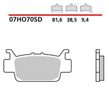 BREMBO KIT PASTIGLIE FRENO POST. MONTA SU HONDA TALON X-4 1000 20-20-COD.07HO70SD
