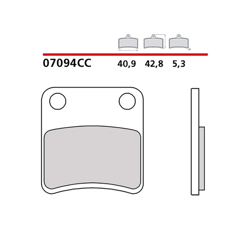 BREMBO KIT PASTIGLIE FRENO POST. MONTA SU HONDA X-ADV 750 18-20-COD.07094