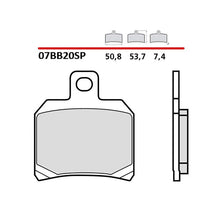BREMBO KIT PASTIGLIE FRENO POST. MONTA SU KAWASAKI H2 NINJA 1000 19-20-COD.07BB20SP