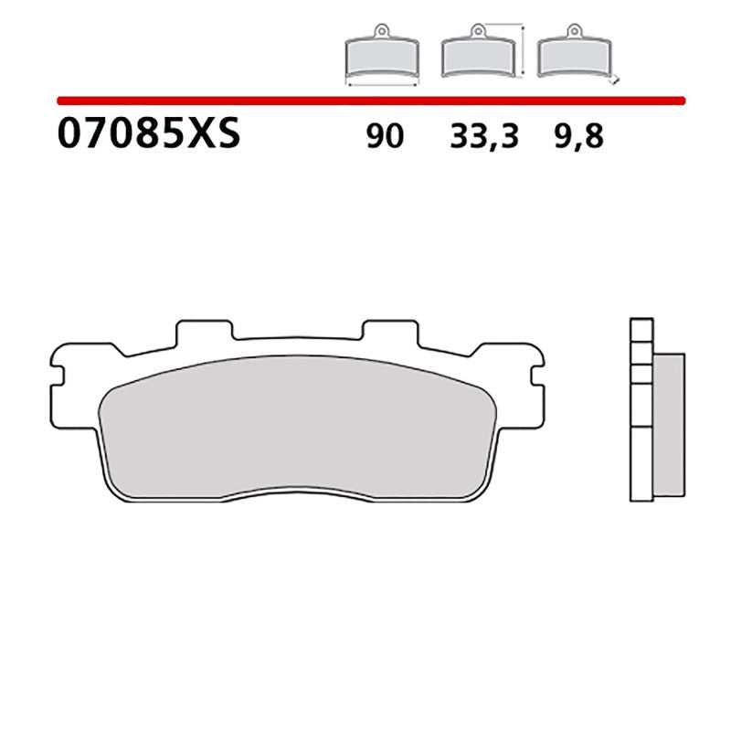 BREMBO KIT PASTIGLIE FRENO POST. MONTA SU KAWASAKI J 125 16-20-COD.07085XS