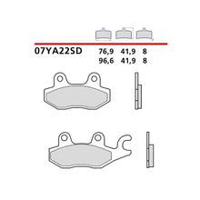 BREMBO KIT PASTIGLIE FRENO POST. MONTA SU KAWASAKI W 800 21-22-COD.07YA22SD