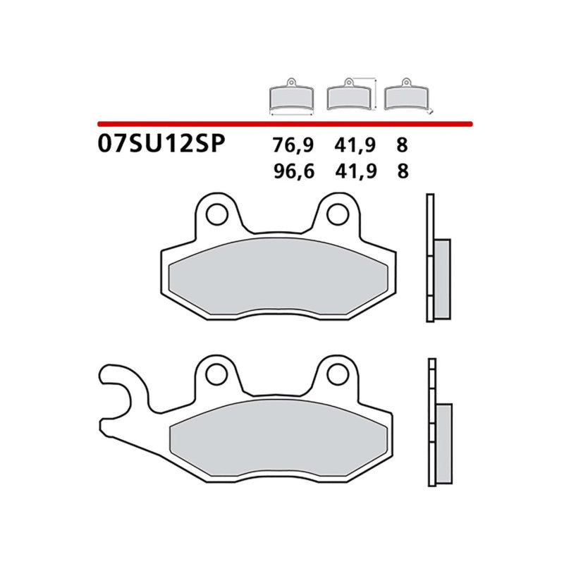 BREMBO KIT PASTIGLIE FRENO POST. MONTA SU KAWASAKI Z H2 1000 21-22-07SU12SP
