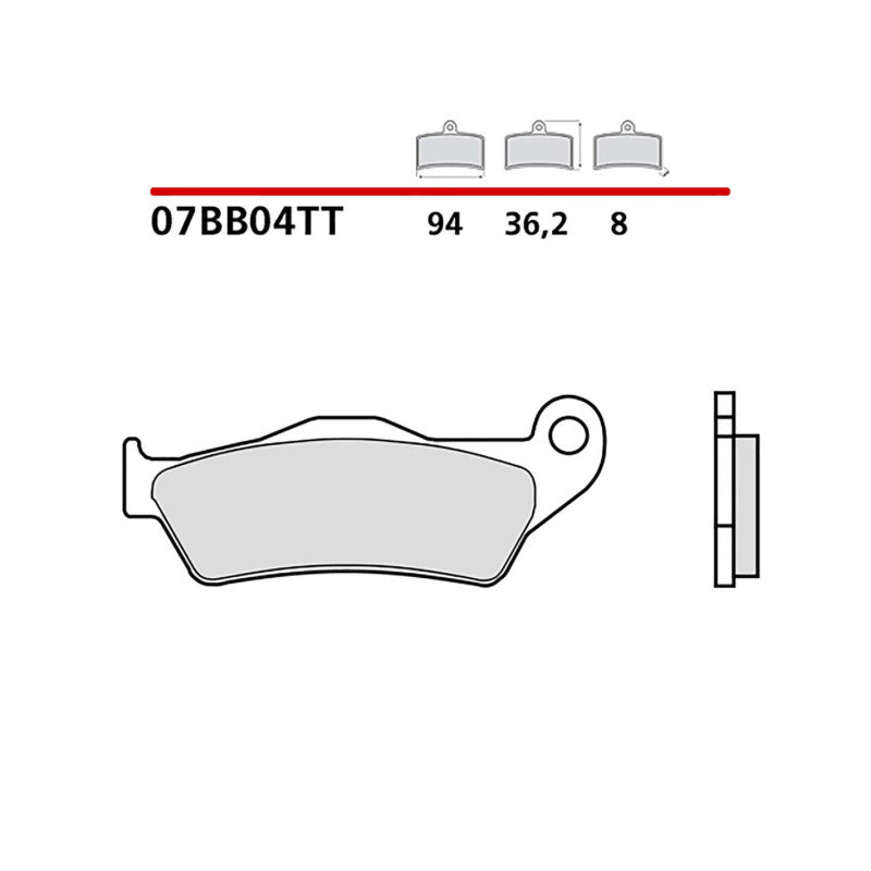 BREMBO KIT PASTIGLIE FRENO POST. MONTA SU KTM SUPER ADVENTURE 1290 R 2021-COD.07BB04TT