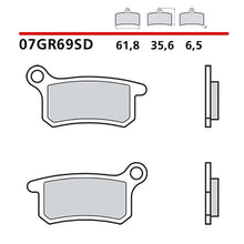 BREMBO KIT PASTIGLIE FRENO POST. MONTA SU KTM SX 105 04-06-COD.07GR69SD