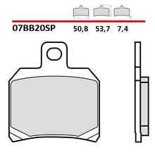 BREMBO KIT PASTIGLIE FRENO POST. MONTA SU MV AGUSTA DRAGSTER RC 800 17-20-COD.07BB20SP