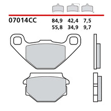 BREMBO KIT PASTIGLIE FRENO POST. MONTA SU PEUGEOT DJANGO ALLURE 150 14-17-COD.07014