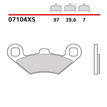 BREMBO KIT PASTIGLIE FRENO POST. MONTA SU PEUGEOT METROPOLIS 400 13-17-COD.07104XS
