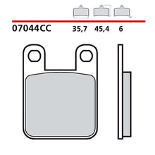 BREMBO KIT PASTIGLIE FRENO POST. MONTA SU PEUGEOT XPS TRACK 50 03-12-COD.07044