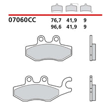 BREMBO KIT PASTIGLIE FRENO POST. MONTA SU PIAGGIO MP3 IE TOURING 125 11-12-COD.07060