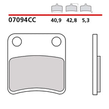 BREMBO KIT PASTIGLIE FRENO POST. MONTA SU PIAGGIO MP3 LT BUSINESS ABS 500 2018-COD.07094