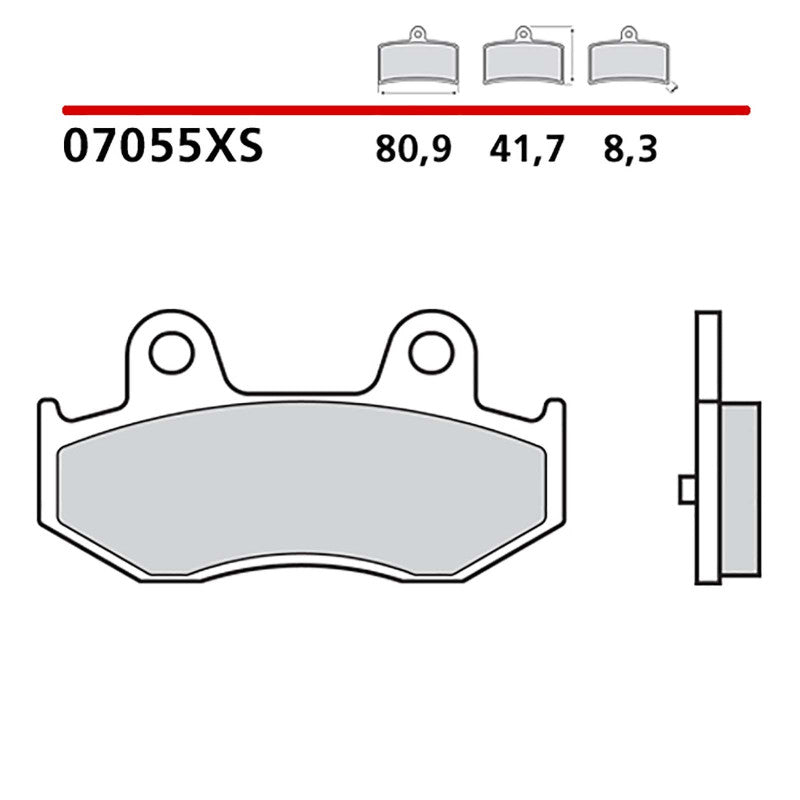 BREMBO KIT PASTIGLIE FRENO POST. MONTA SU SUZUKI AN BURGMAN 400 02-06-COD.07055XS