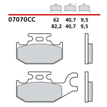 BREMBO KIT PASTIGLIE FRENO POST. MONTA SU SUZUKI UH BURGMAN 125 07-09-COD.07070