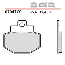 BREMBO KIT PASTIGLIE FRENO POST. MONTA SU VESPA GTV 250 06-09-COD.07047