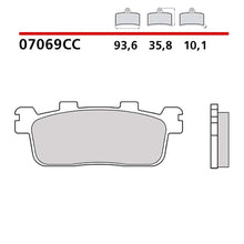 BREMBO KIT PASTIGLIE FRENO POST. MONTA SU YAMAHA X-MAX 400 14-16