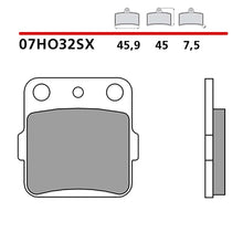 BREMBO KIT PASTIGLIE FRENO POST. MONTA SU YAMAHA YFZ 450 03-05-COD.07HO32SX