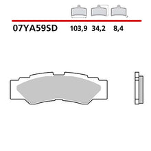 BREMBO KIT PASTIGLIE FRENO POST. MONTA SU YAMAHA YXZ EPS SE 1000 17-19-COD.07YA59SD