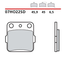 BREMBO KIT PASTIGLIE FRENO POST. MONTA SU YAMAHA YZ 80 93-01-COD.07HO22SD